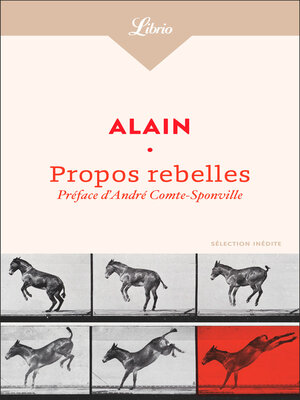 cover image of Propos rebelles